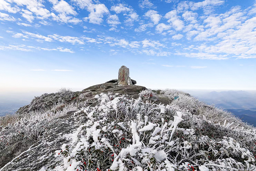 1.金铙山漫山遍野银装素裹。杨庆华摄